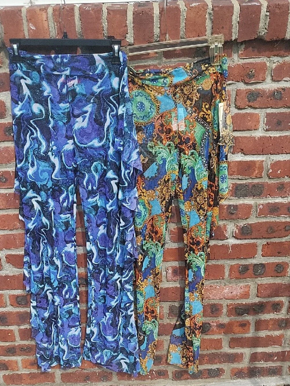 Love 83 Multicolor Tropical Print Swim Cover-Up Pants